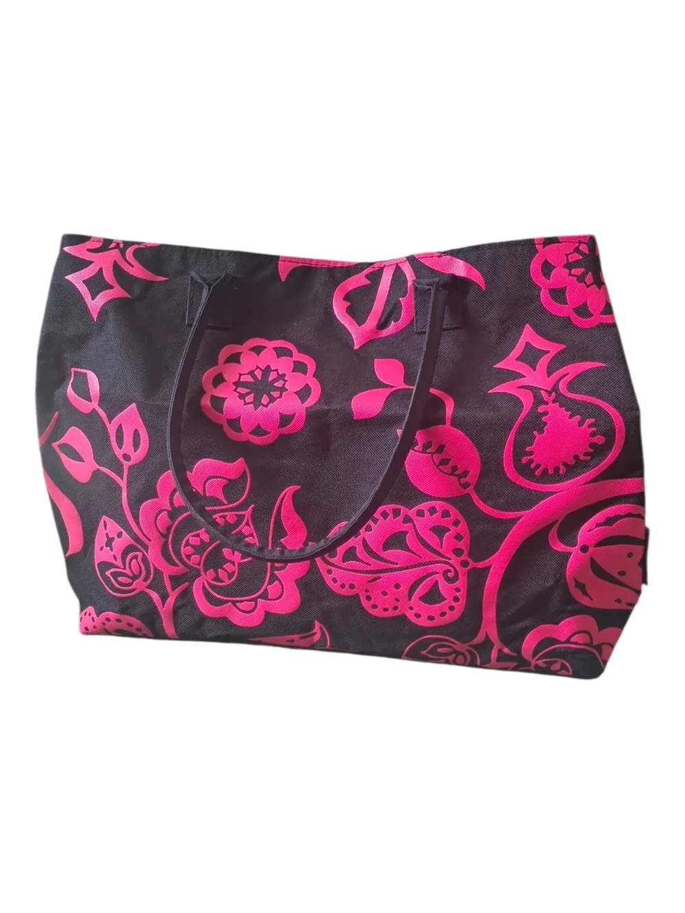 Designers at Debenhams Tote Bag Red Black Floral Shopper Carryall Travel Beach